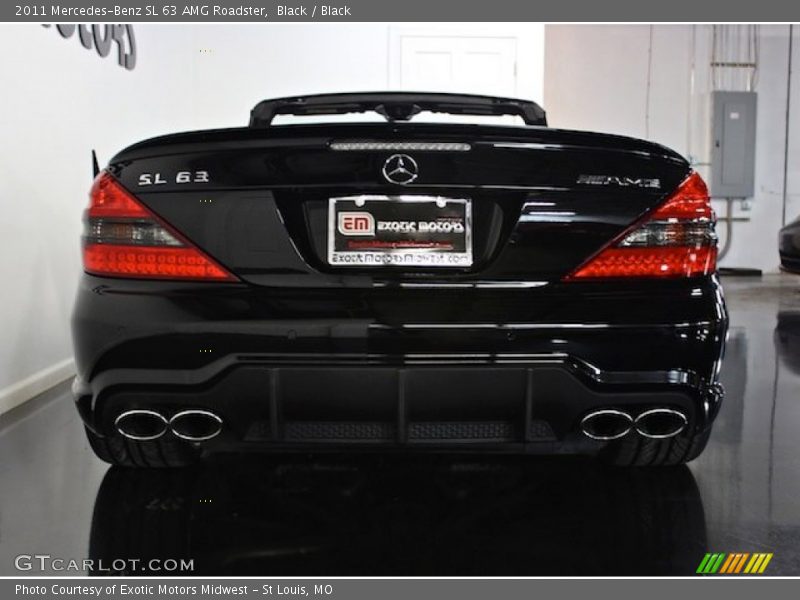 Black / Black 2011 Mercedes-Benz SL 63 AMG Roadster
