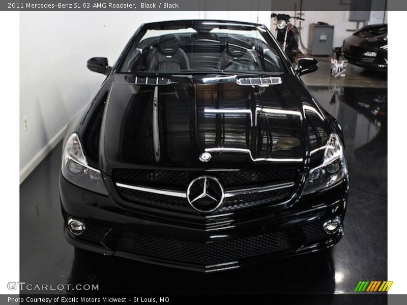 Black / Black 2011 Mercedes-Benz SL 63 AMG Roadster