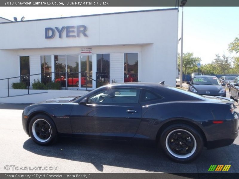 Blue Ray Metallic / Black 2013 Chevrolet Camaro LS Coupe