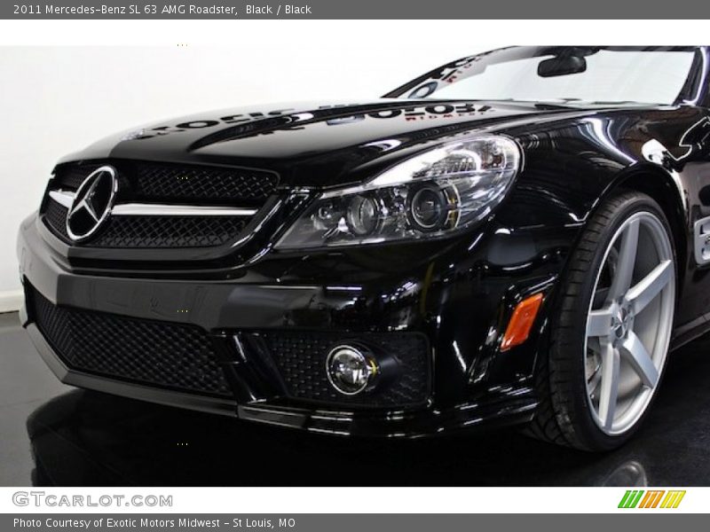 Black / Black 2011 Mercedes-Benz SL 63 AMG Roadster