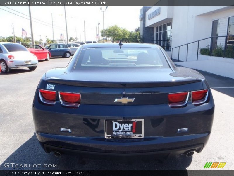 Blue Ray Metallic / Black 2013 Chevrolet Camaro LS Coupe