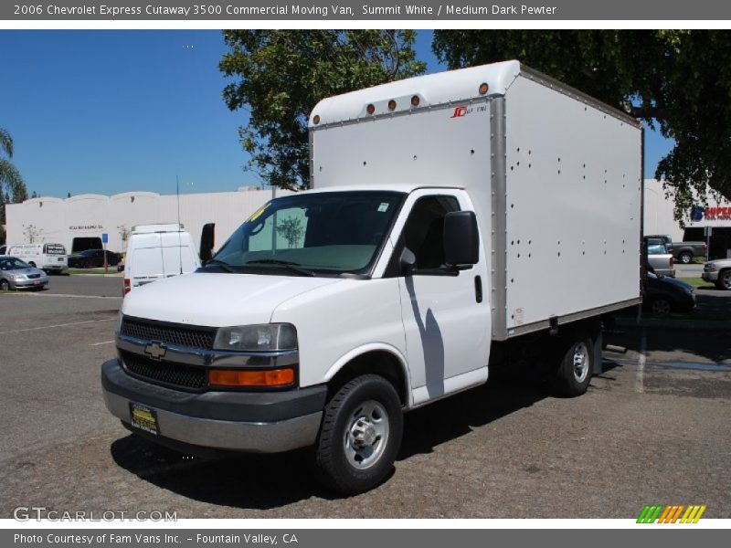 Summit White / Medium Dark Pewter 2006 Chevrolet Express Cutaway 3500 Commercial Moving Van