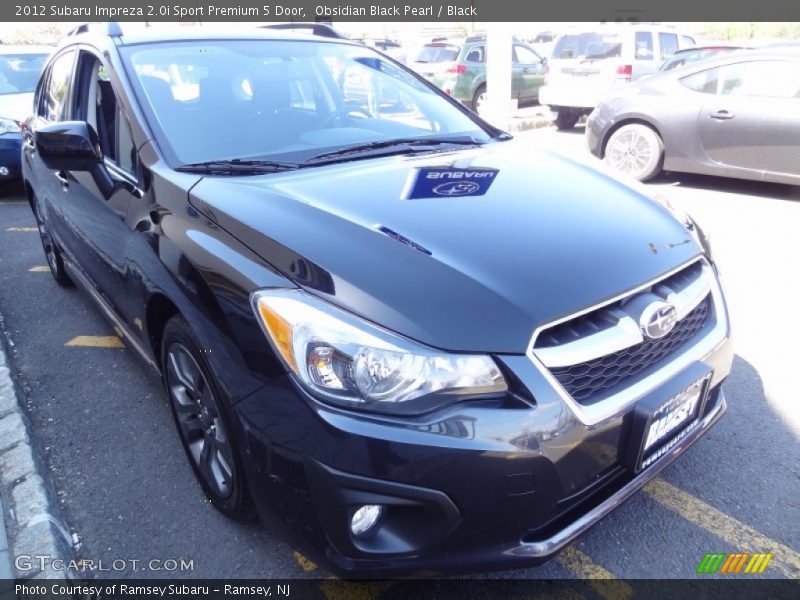 Obsidian Black Pearl / Black 2012 Subaru Impreza 2.0i Sport Premium 5 Door