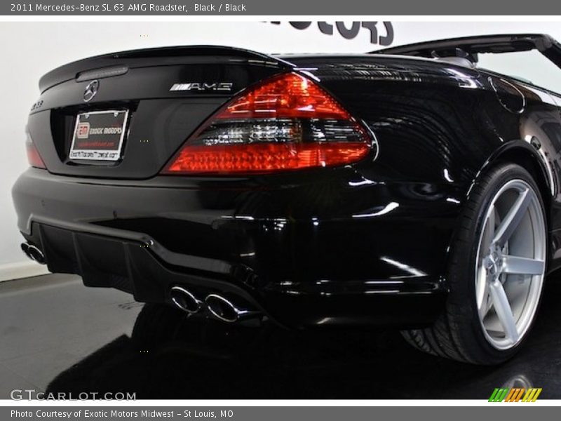 Black / Black 2011 Mercedes-Benz SL 63 AMG Roadster