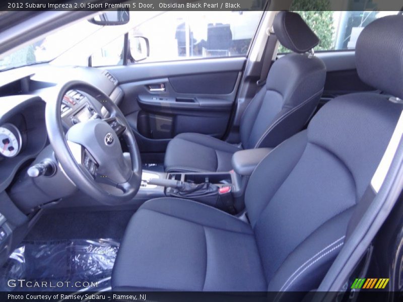  2012 Impreza 2.0i Sport Premium 5 Door Black Interior
