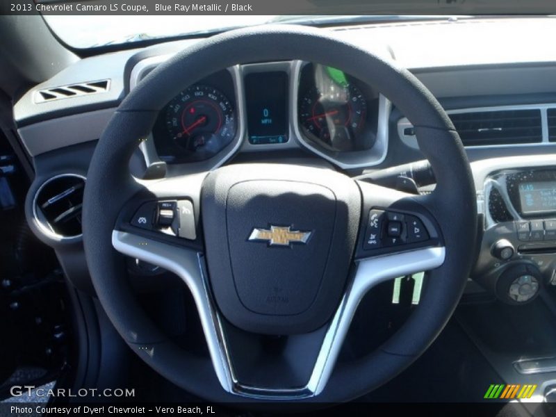 Blue Ray Metallic / Black 2013 Chevrolet Camaro LS Coupe