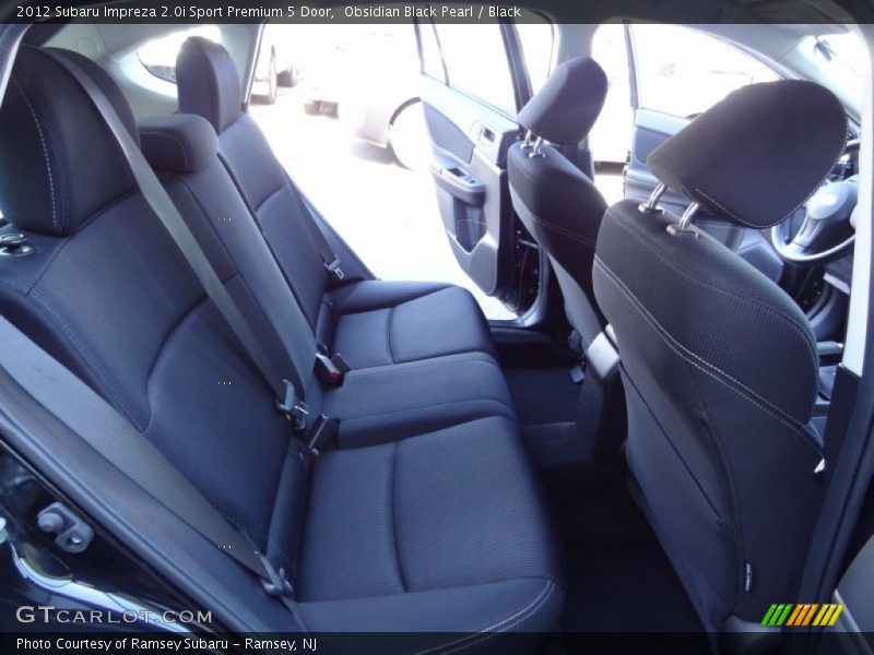 Rear Seat of 2012 Impreza 2.0i Sport Premium 5 Door