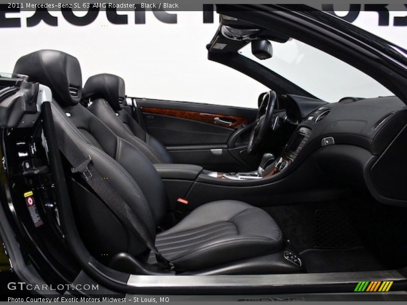 Black / Black 2011 Mercedes-Benz SL 63 AMG Roadster