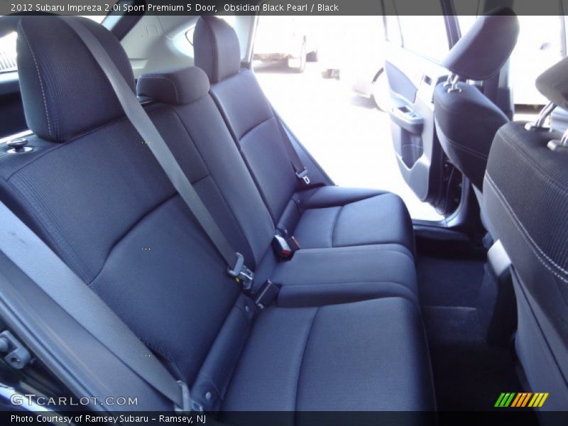 Rear Seat of 2012 Impreza 2.0i Sport Premium 5 Door