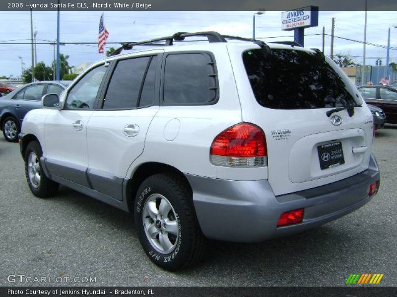 Nordic White / Beige 2006 Hyundai Santa Fe GLS