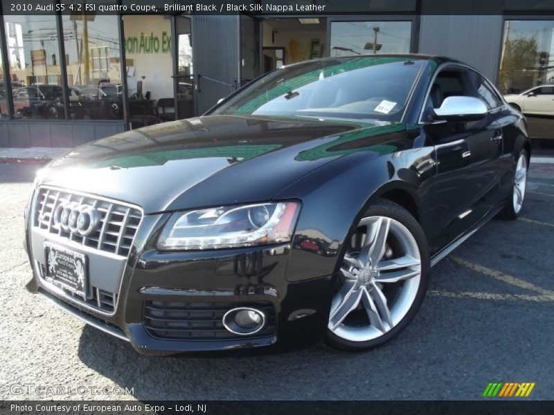 Brilliant Black / Black Silk Nappa Leather 2010 Audi S5 4.2 FSI quattro Coupe