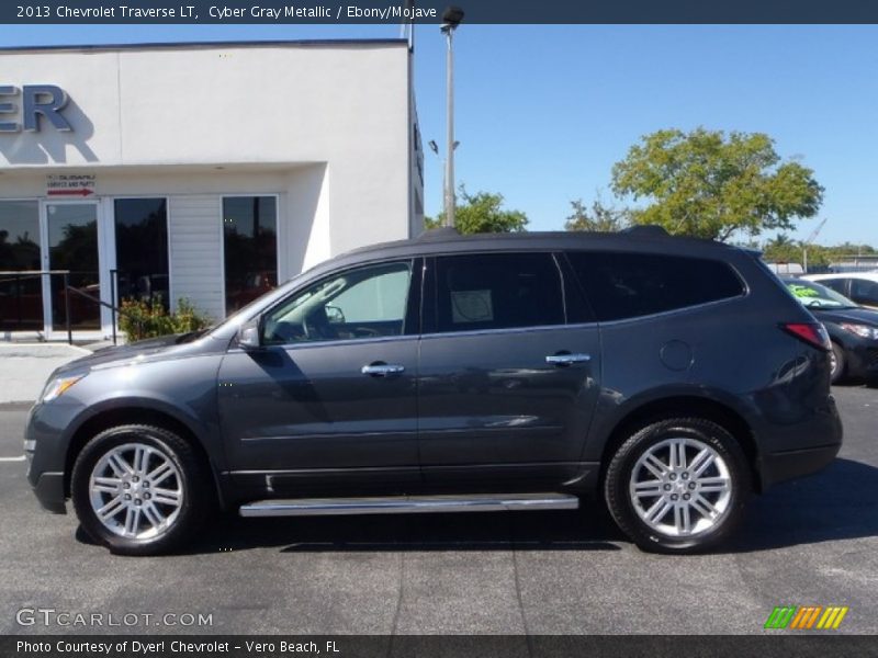 Cyber Gray Metallic / Ebony/Mojave 2013 Chevrolet Traverse LT