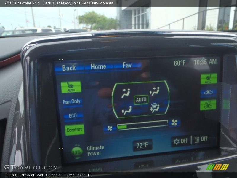 Black / Jet Black/Spice Red/Dark Accents 2013 Chevrolet Volt