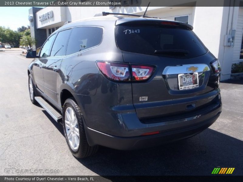 Cyber Gray Metallic / Ebony/Mojave 2013 Chevrolet Traverse LT