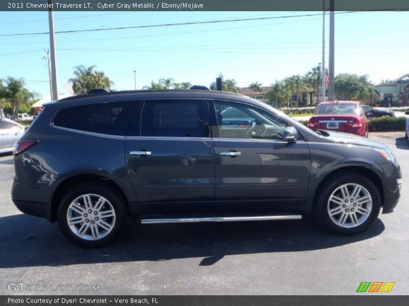 Cyber Gray Metallic / Ebony/Mojave 2013 Chevrolet Traverse LT