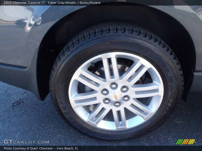 Cyber Gray Metallic / Ebony/Mojave 2013 Chevrolet Traverse LT