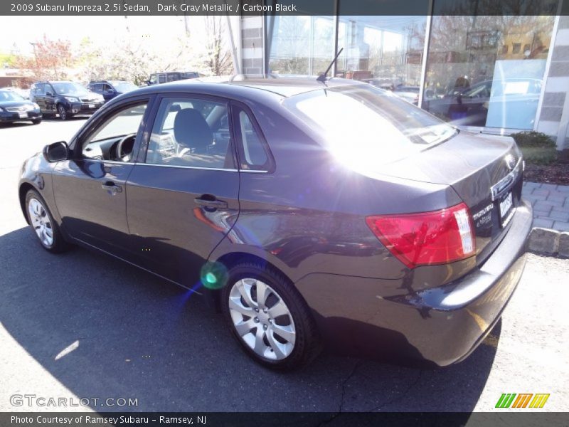 Dark Gray Metallic / Carbon Black 2009 Subaru Impreza 2.5i Sedan