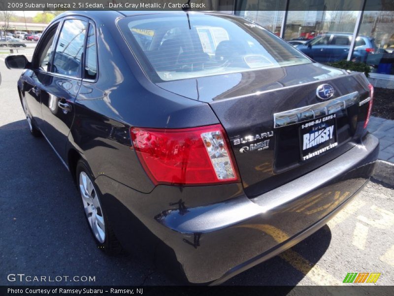 Dark Gray Metallic / Carbon Black 2009 Subaru Impreza 2.5i Sedan