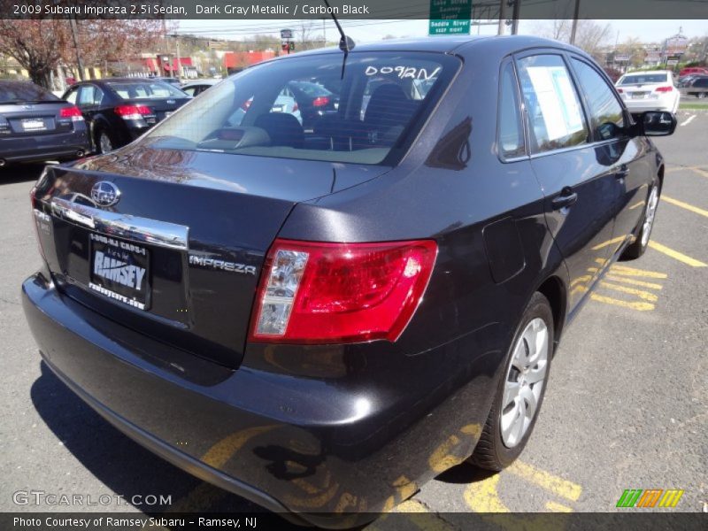 Dark Gray Metallic / Carbon Black 2009 Subaru Impreza 2.5i Sedan