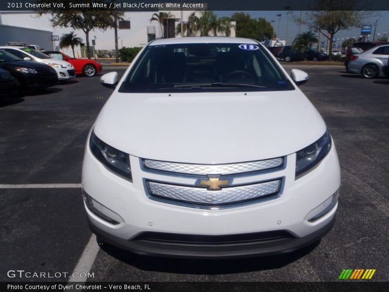 Summit White / Jet Black/Ceramic White Accents 2013 Chevrolet Volt