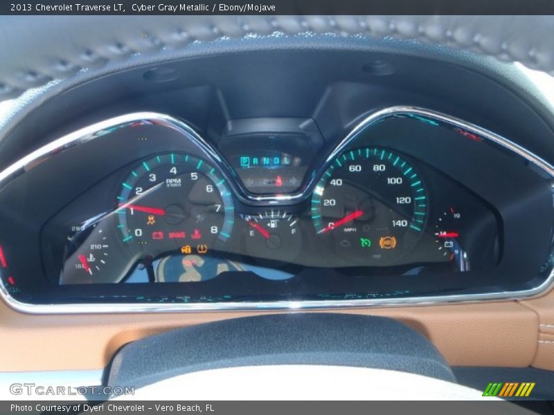 Cyber Gray Metallic / Ebony/Mojave 2013 Chevrolet Traverse LT
