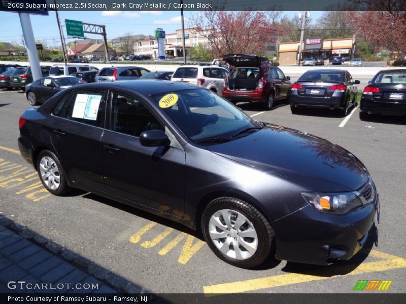 Dark Gray Metallic / Carbon Black 2009 Subaru Impreza 2.5i Sedan