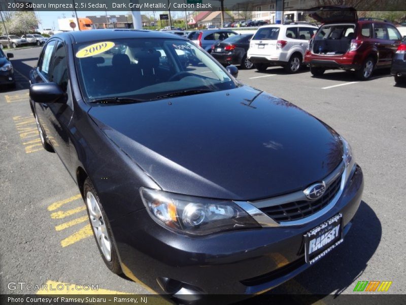 Dark Gray Metallic / Carbon Black 2009 Subaru Impreza 2.5i Sedan