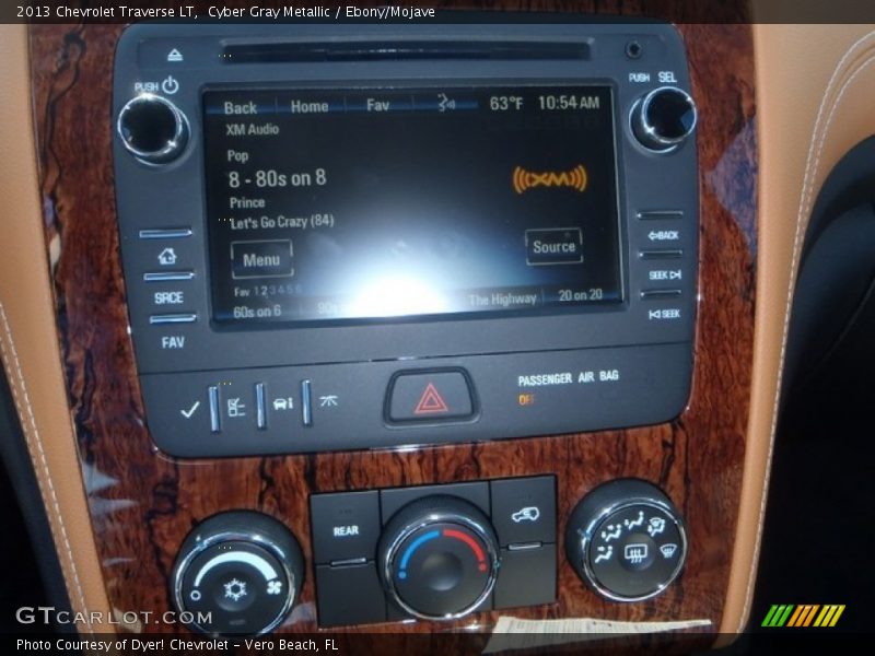 Cyber Gray Metallic / Ebony/Mojave 2013 Chevrolet Traverse LT