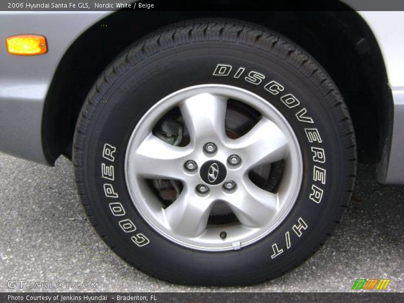 Nordic White / Beige 2006 Hyundai Santa Fe GLS