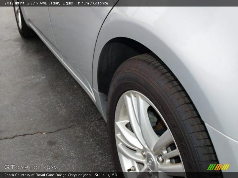 Liquid Platinum / Graphite 2012 Infiniti G 37 x AWD Sedan