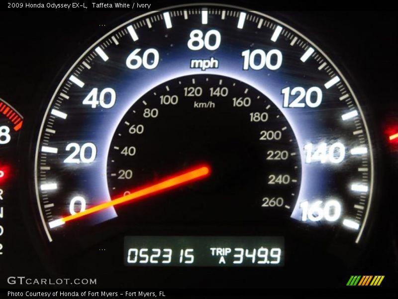 Taffeta White / Ivory 2009 Honda Odyssey EX-L