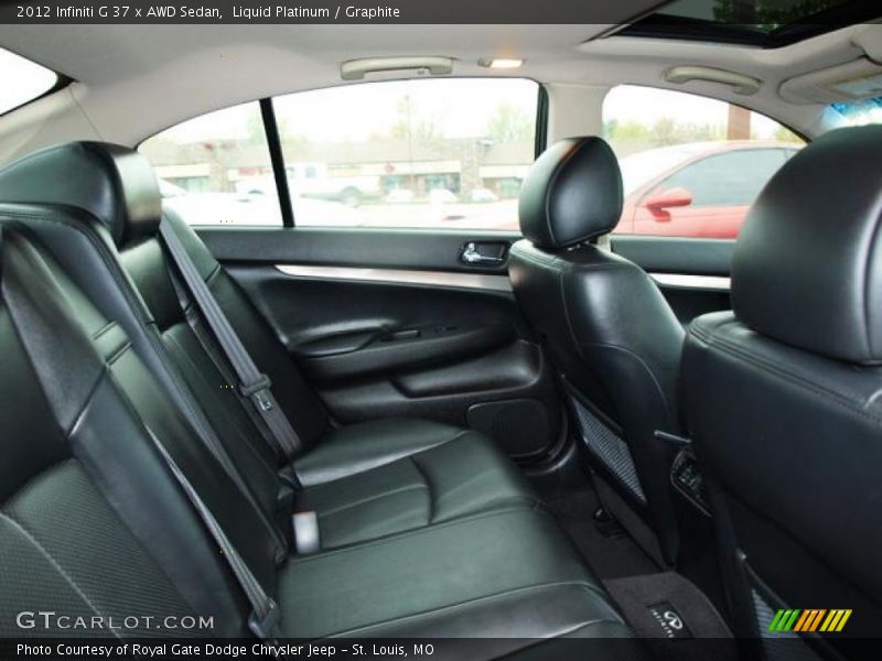 Liquid Platinum / Graphite 2012 Infiniti G 37 x AWD Sedan