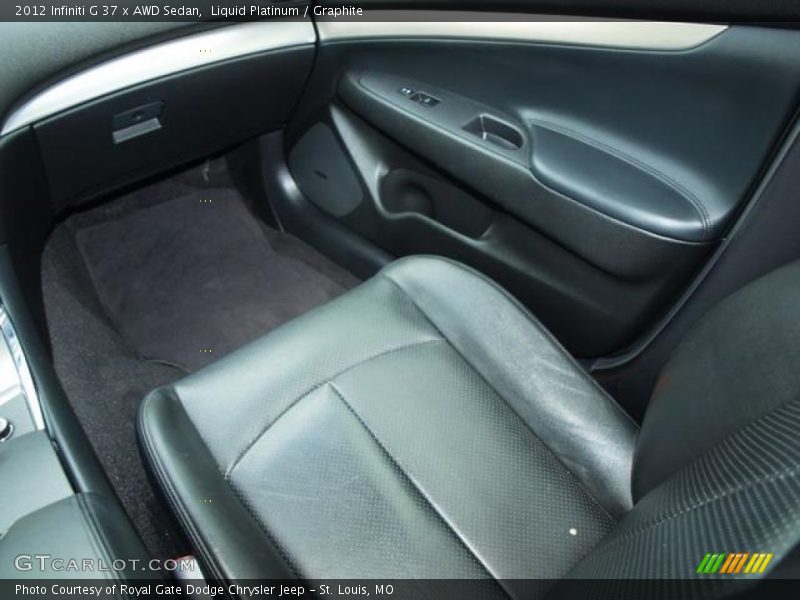 Liquid Platinum / Graphite 2012 Infiniti G 37 x AWD Sedan