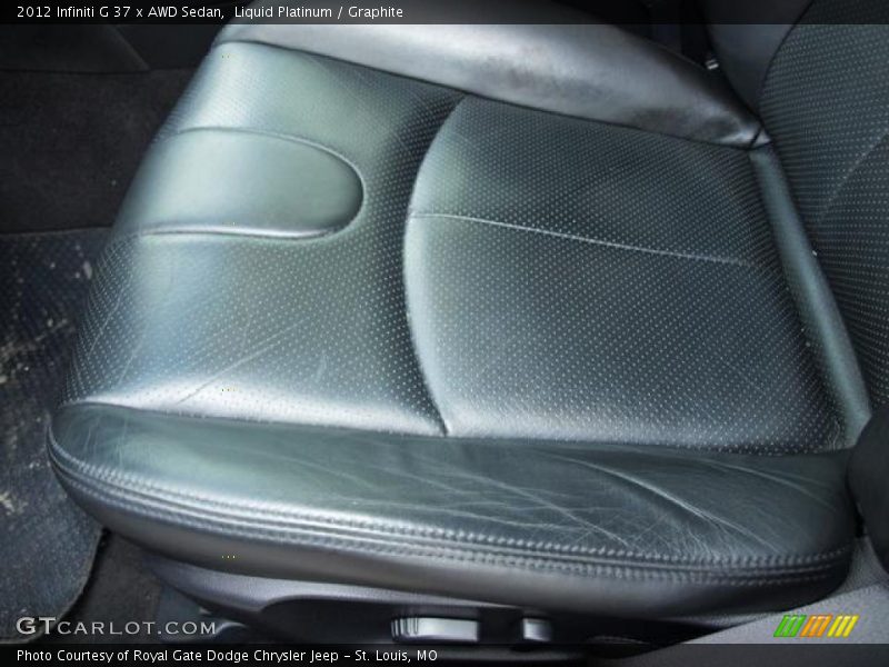 Liquid Platinum / Graphite 2012 Infiniti G 37 x AWD Sedan