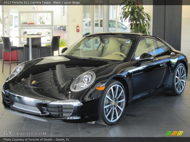 Black / Luxor Beige 2013 Porsche 911 Carrera Coupe