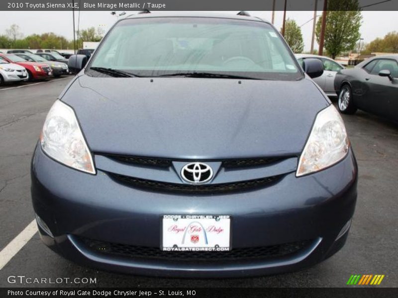 Blue Mirage Metallic / Taupe 2010 Toyota Sienna XLE
