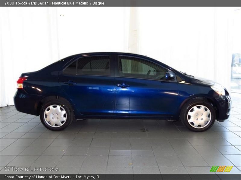Nautical Blue Metallic / Bisque 2008 Toyota Yaris Sedan