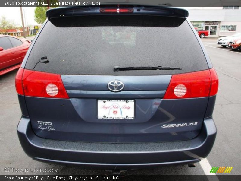 Blue Mirage Metallic / Taupe 2010 Toyota Sienna XLE