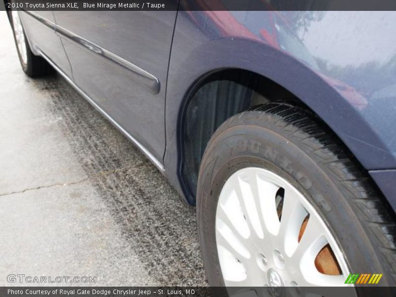 Blue Mirage Metallic / Taupe 2010 Toyota Sienna XLE