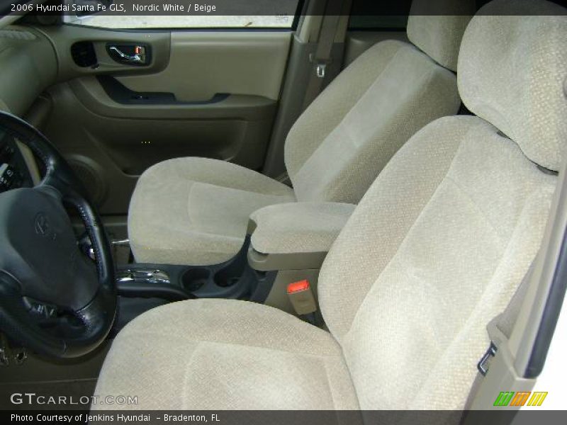 Nordic White / Beige 2006 Hyundai Santa Fe GLS