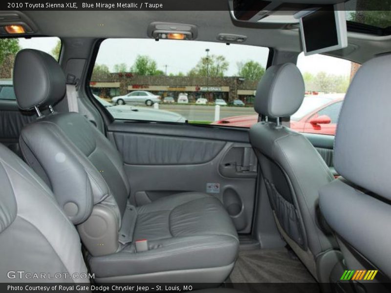 Blue Mirage Metallic / Taupe 2010 Toyota Sienna XLE