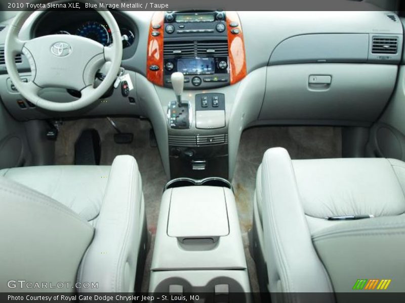 Blue Mirage Metallic / Taupe 2010 Toyota Sienna XLE