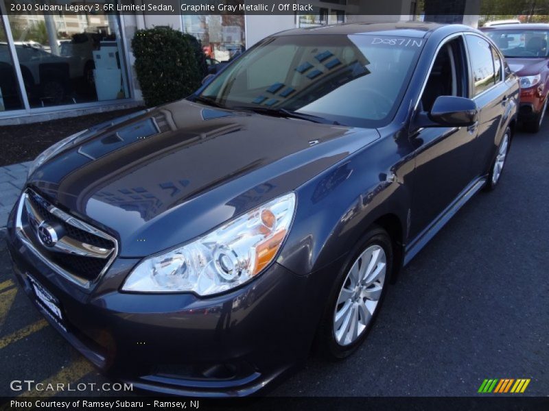 Graphite Gray Metallic / Off Black 2010 Subaru Legacy 3.6R Limited Sedan