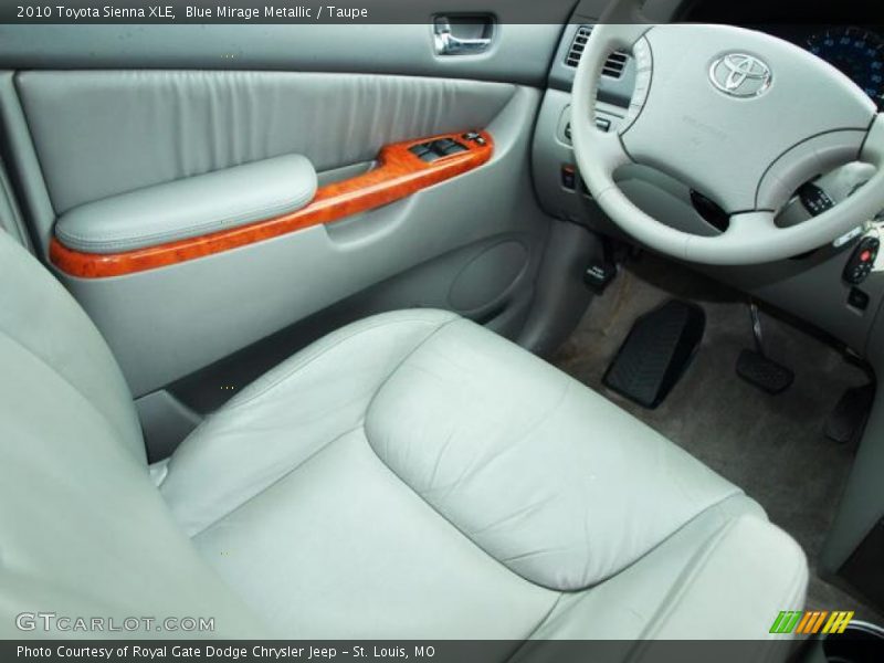 Blue Mirage Metallic / Taupe 2010 Toyota Sienna XLE
