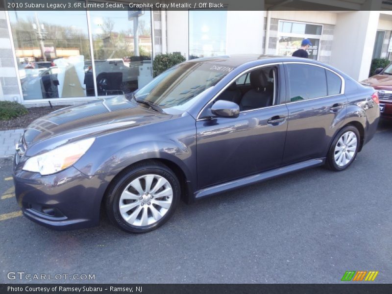 Graphite Gray Metallic / Off Black 2010 Subaru Legacy 3.6R Limited Sedan