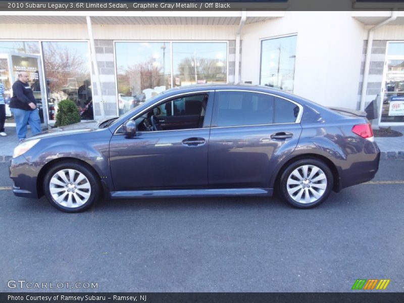 Graphite Gray Metallic / Off Black 2010 Subaru Legacy 3.6R Limited Sedan
