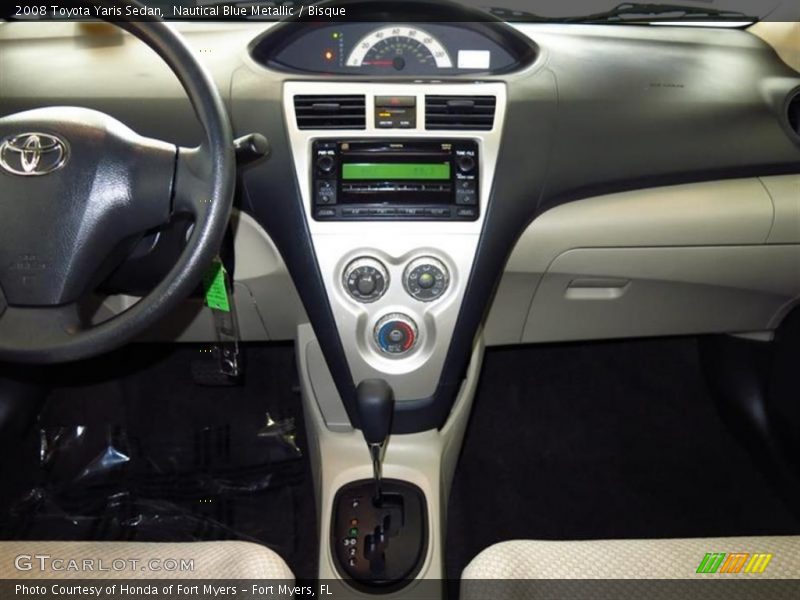 Nautical Blue Metallic / Bisque 2008 Toyota Yaris Sedan
