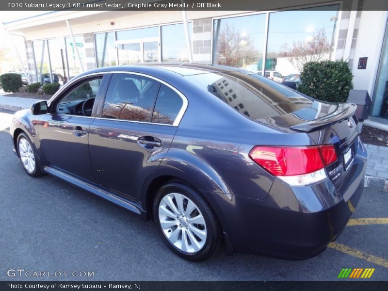 Graphite Gray Metallic / Off Black 2010 Subaru Legacy 3.6R Limited Sedan