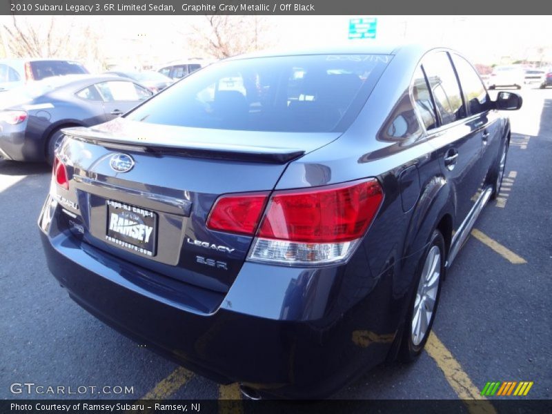 Graphite Gray Metallic / Off Black 2010 Subaru Legacy 3.6R Limited Sedan