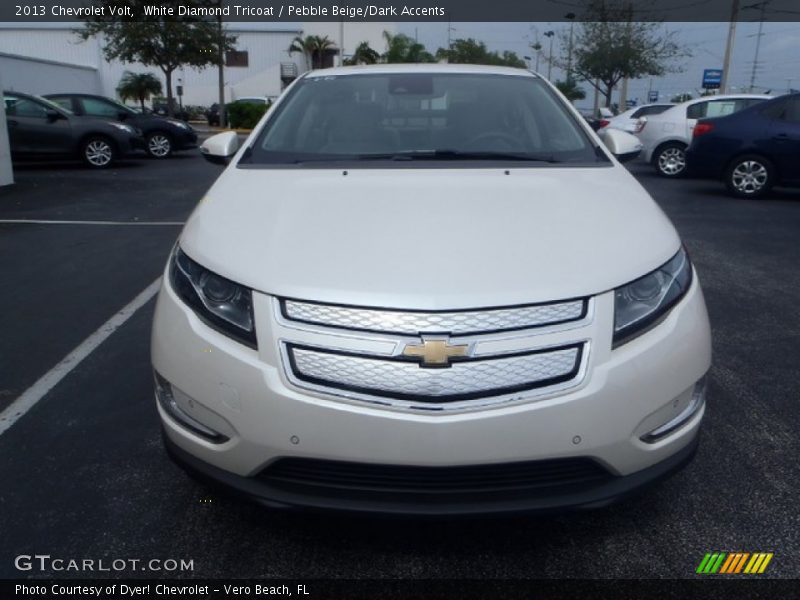White Diamond Tricoat / Pebble Beige/Dark Accents 2013 Chevrolet Volt